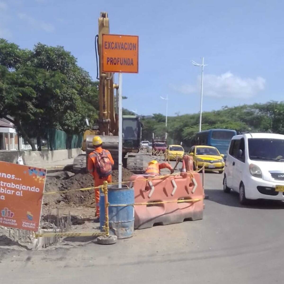 Obras viales en El Rodadero se reanudaron tras culminar juegos Centroamericanos