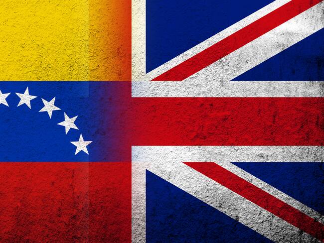 Bandera de Venezuela y Reino Unidos. Foto: Getty Images