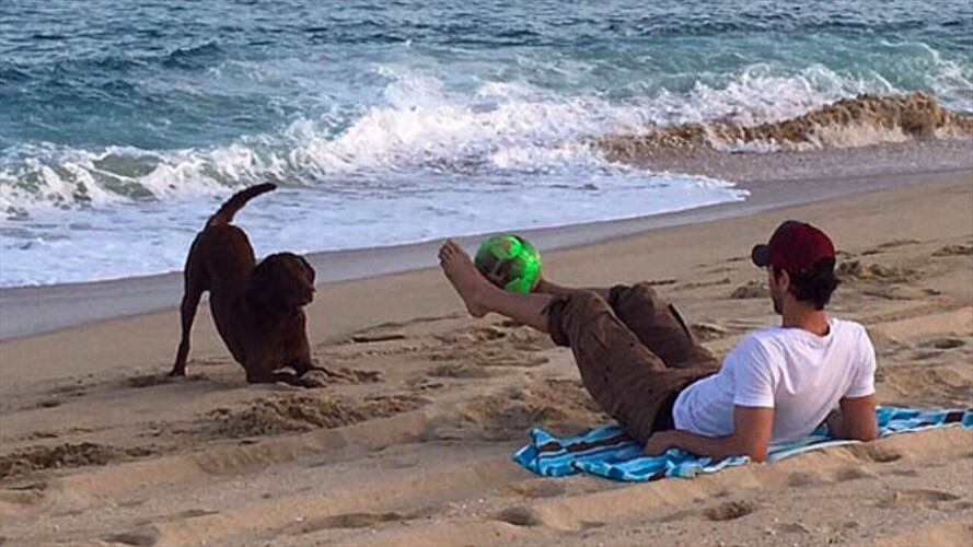 Enrique Iglesias junto a Jack. Foto: Bang Media