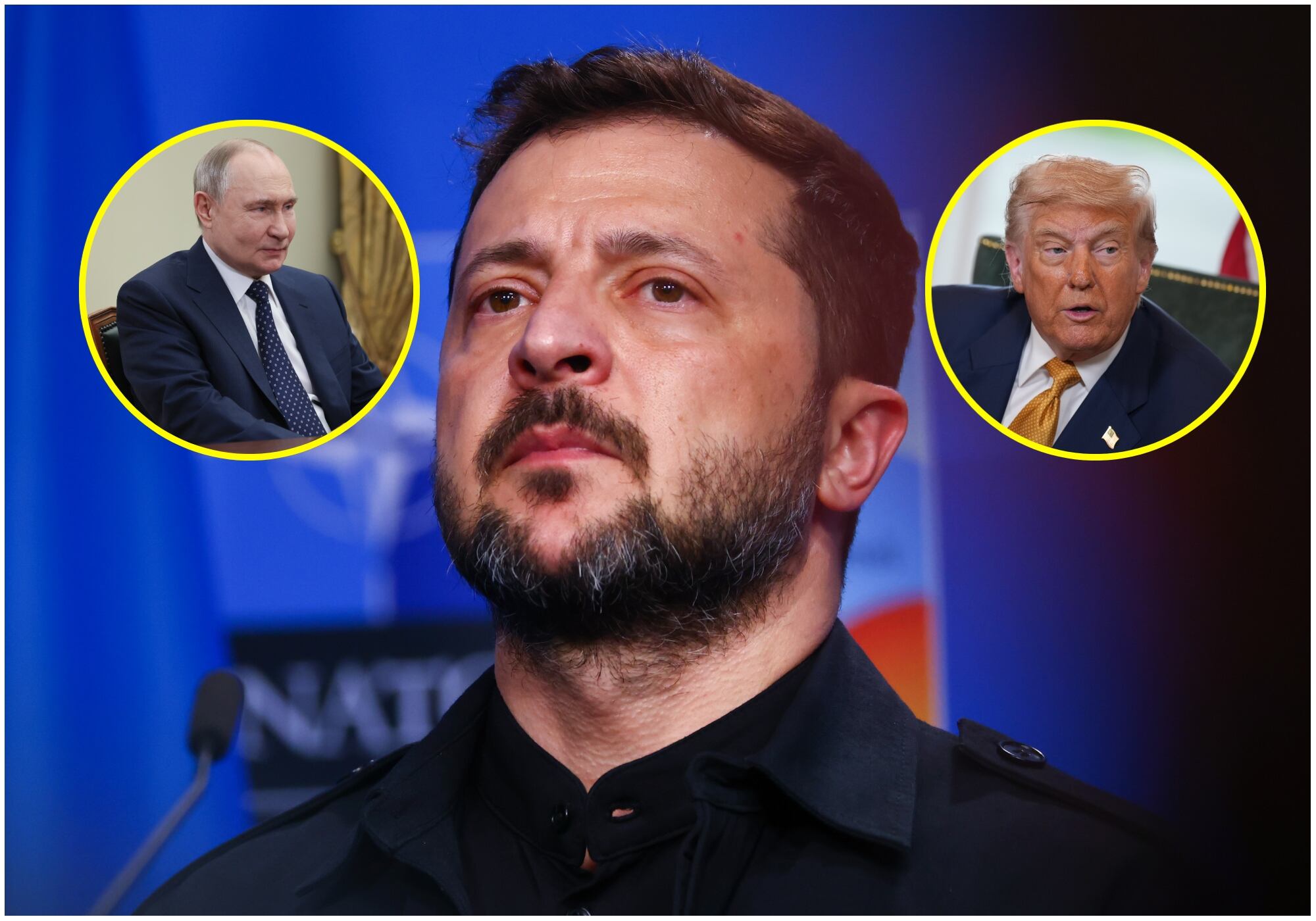 Zelenski movilizó a sus socios europeos para que Putin y Trump no negocien la paz sin él. Foto: Getty Images/ EFE.