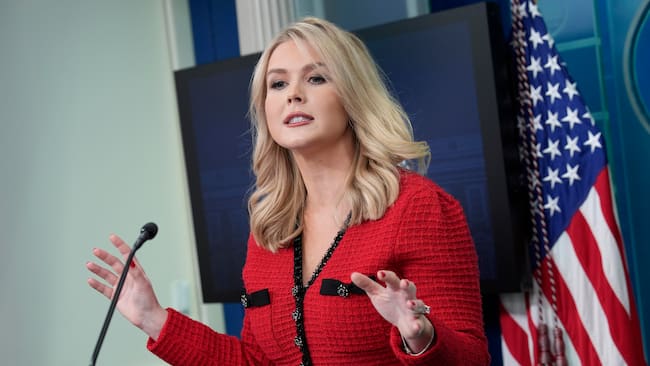 Washington (Usa), 31/01/2025.- White House Press Secretary Karoline Leavitt speaks during a press briefing at the White House in Washington, DC, USA, 31 January 2025. EFE/EPA/YURI GRIPAS / POOL