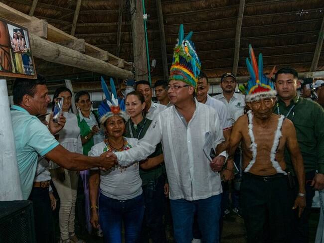 Presidente Gustavo Petro en Putumayo. Foto: Colprensa.