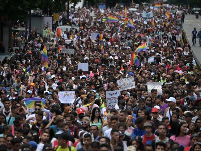 Marcha LGBTIQ+ en Caracas, Venezuela (Photo by FEDERICO PARRA/AFP via Getty Images)