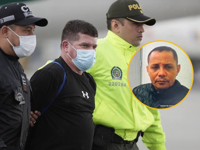 Francisco Luis Correa, testigo estrella del caso Pecci, y en el círculo el recluso Samuel Zuleta Márquez. Fotos: Suministradas.