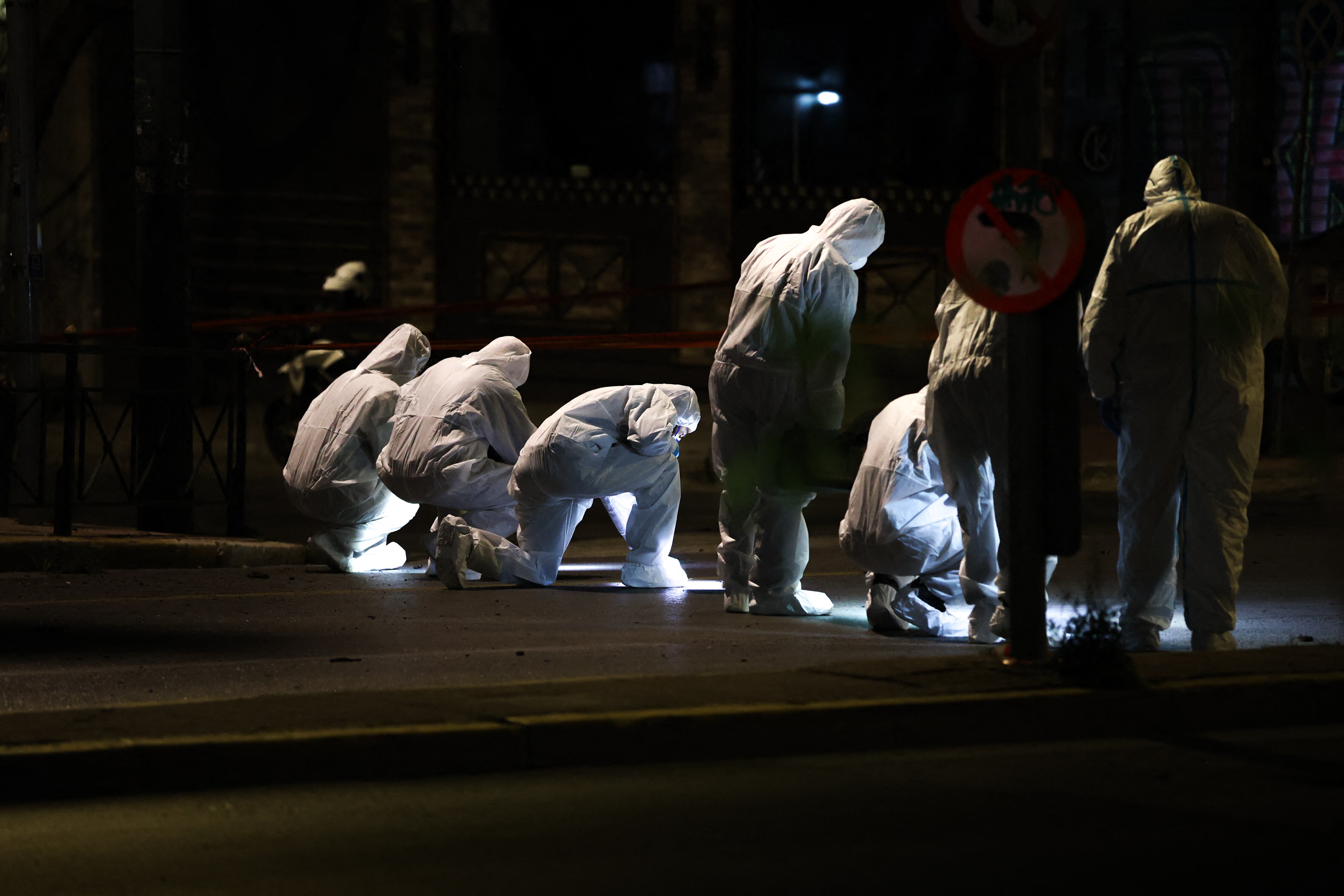 Explosión en Atenas. Foto: ARIS OIKONOMOU/SOOC/AFP via Getty Images.       