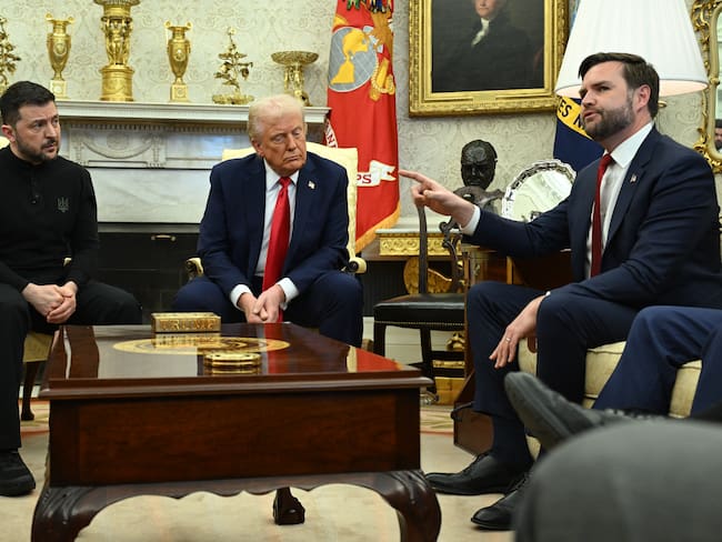 Donald Trump y Volodymyr Zelensky. FOTO: SAUL LOEB/AFP via Getty Images