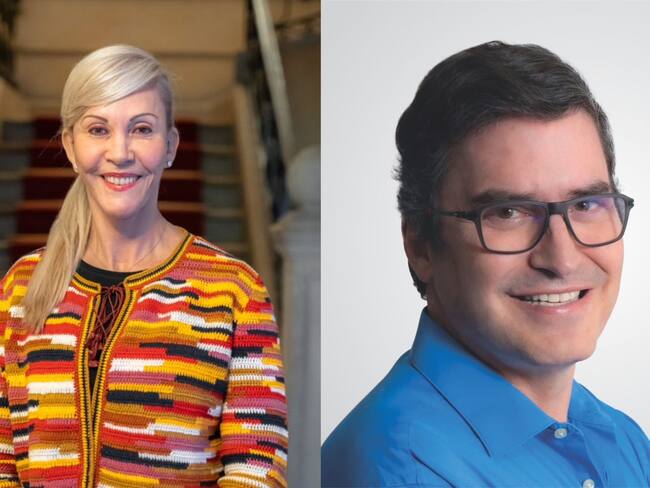 Dilian Francisca Toro y Santiago Castro, se disputan la gobernación del Valle del Cauca. Fotos: Suministradas por las campañas.