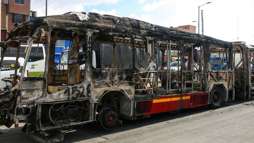 Gonzalo Muñoz, vocero de los consorcios de Transmilenio afectados, manifestó en Sigue La W que la totalidad del servicio se ha visto afectado. . Foto: Juancho Torres/Anadolu Agency via Getty Images