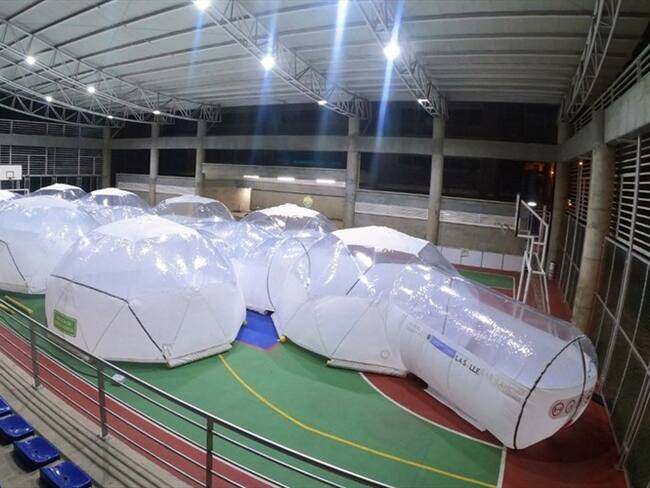 Crean domos de aislamiento para apoyar la capacidad hospitalaria de Colombia