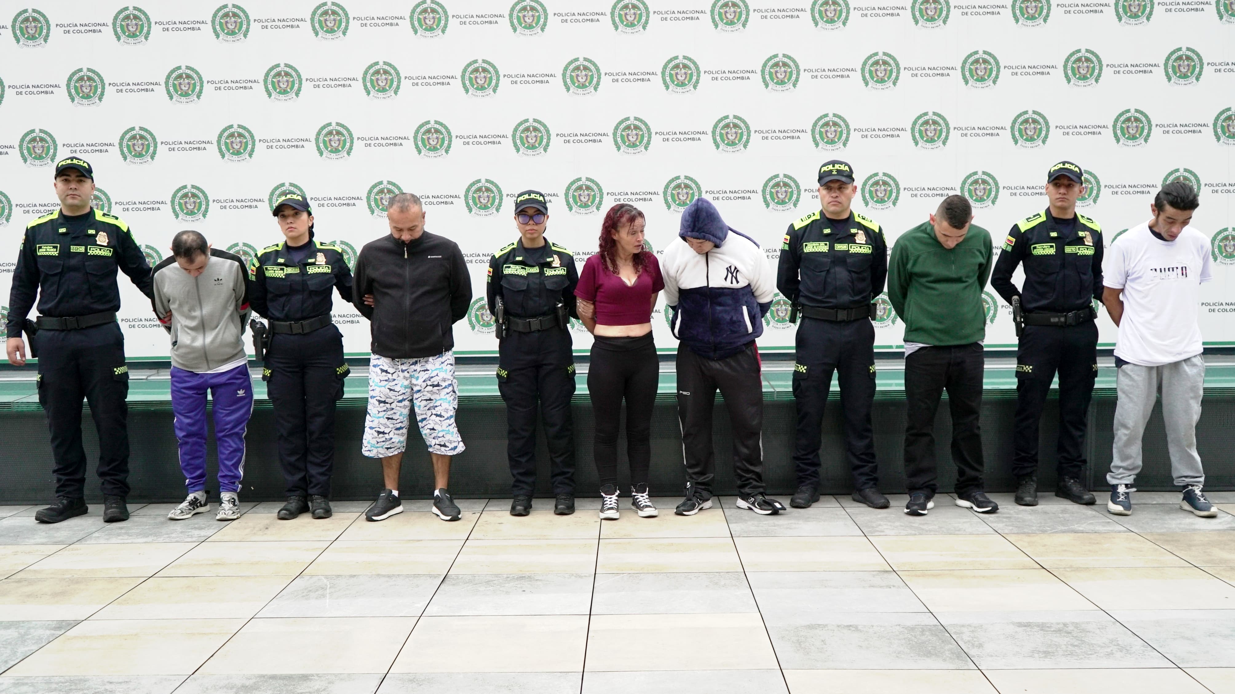 Captura del clan ‘Los de la U’. Foto: Policía Nacional