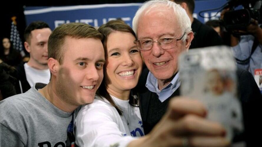 Bernie Sanders cuenta con muchos jóvenes entre sus seguidores.. Foto: BBC Mundo