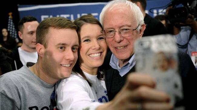 Bernie Sanders cuenta con muchos jóvenes entre sus seguidores.. Foto: BBC Mundo
