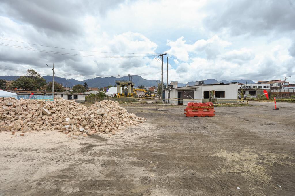 Inicio de obras Parque Aguaviva. Foto: Alcaldía de Bogotá