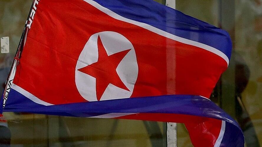 Bandera Corea del Norte . Foto: Agencia Anadolu