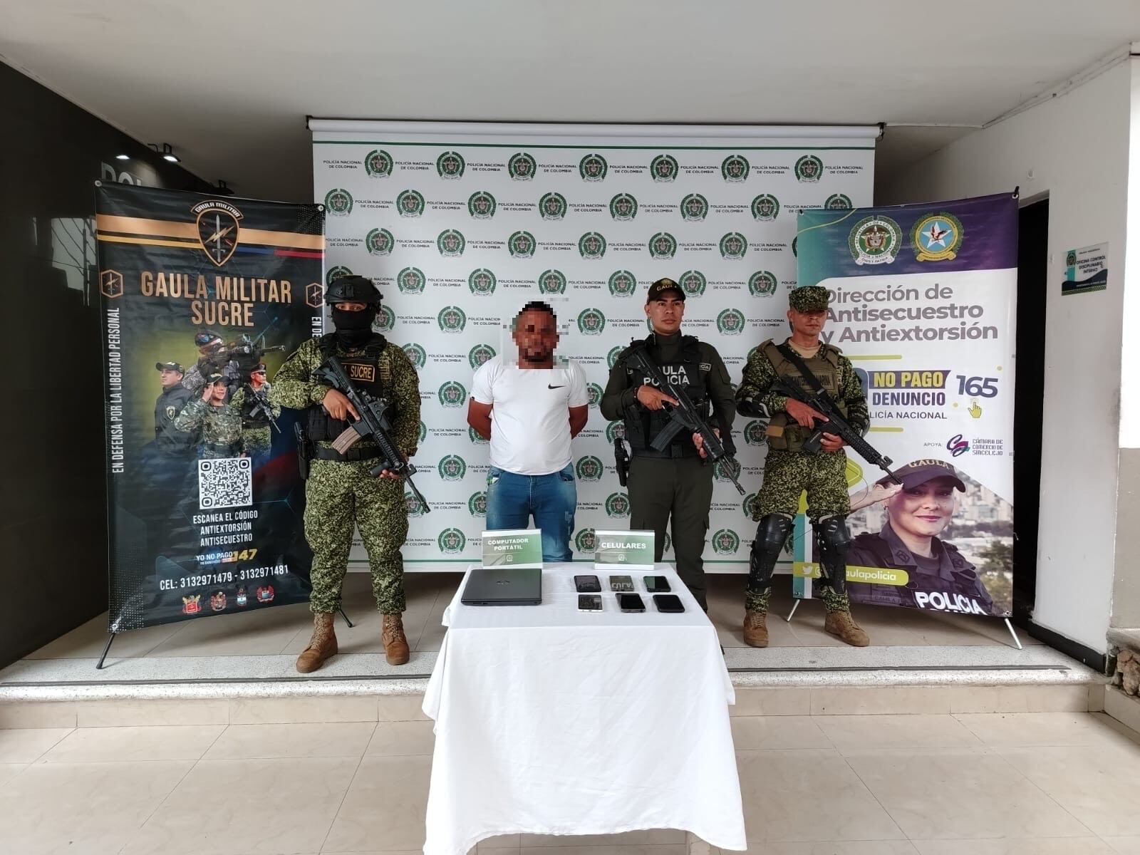 Captura de alias ‘35’, presunto cabecilla del Clan del Golfo. Foto: Suministrada