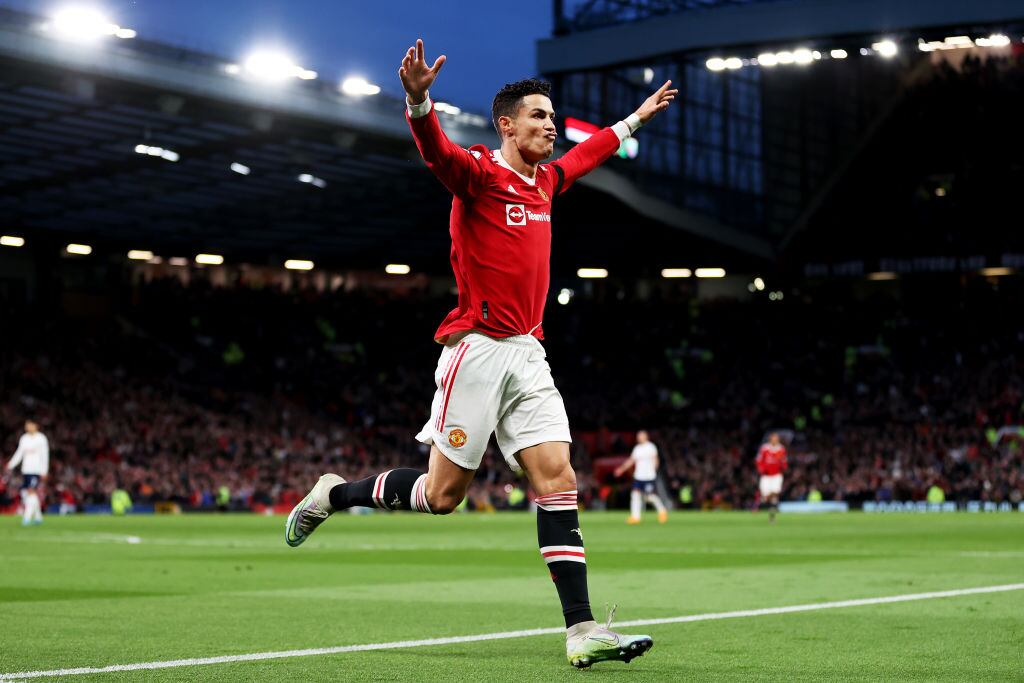 Cristiano Ronaldo enManchester United  (Photo by Naomi Baker/Getty Images)