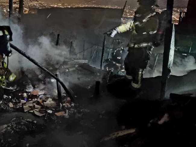 Incendio en Ciudad Bolívar.