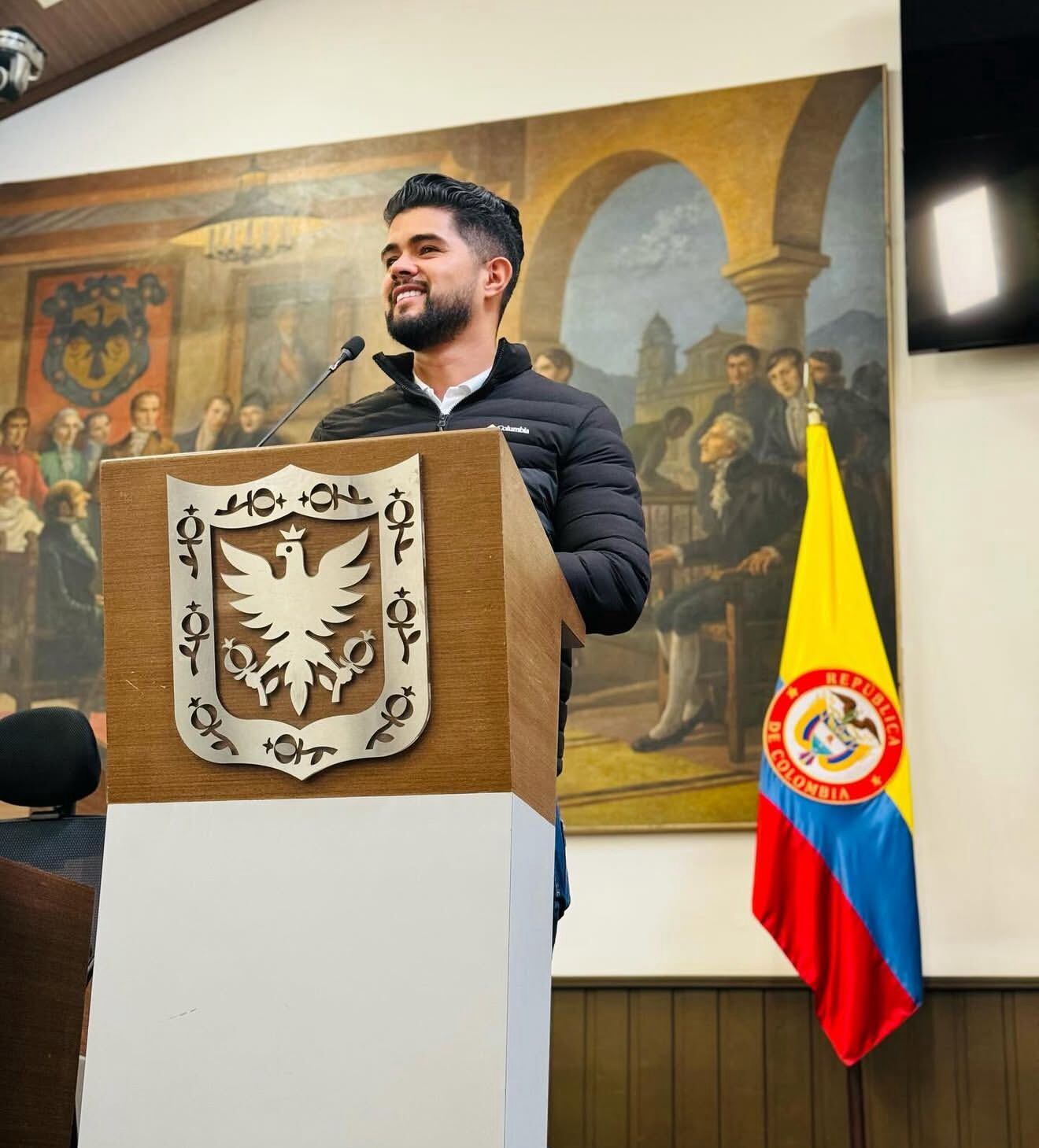 Edil de Bogotá Sebastián Moreno González. Foto: Instagram: sebasmorenokennedy