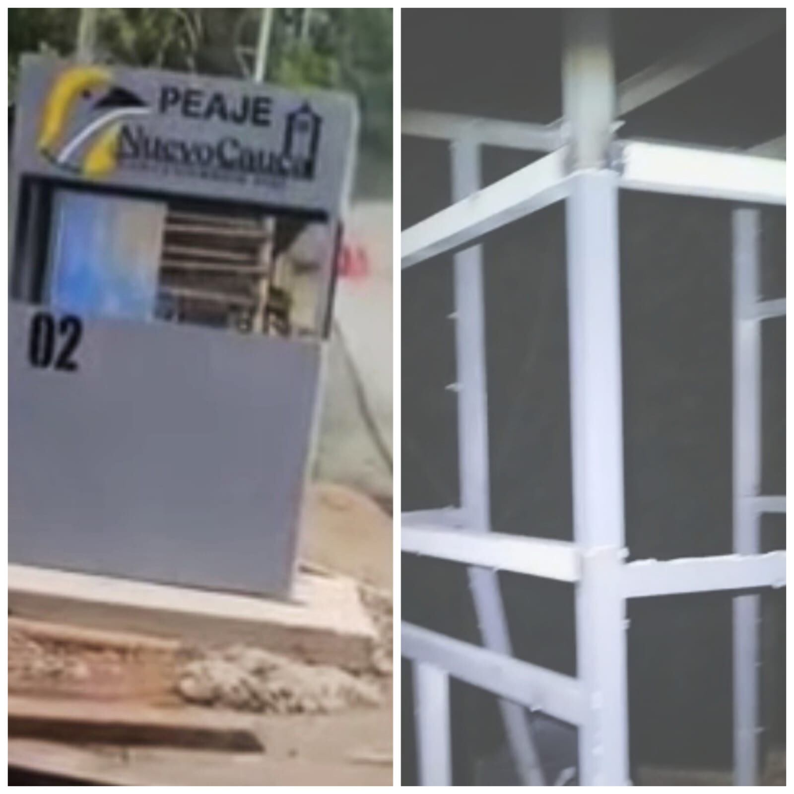 Se trata de la infraestructura instalada por la Concesión Nuevo Cauca en la vereda El Frutal. Crédito: Rede de Apoyo Cauca.