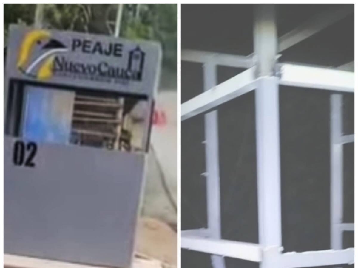 Desconocidos destruyeron las casetas de peaje que estaban en construcción en el norte del Cauca