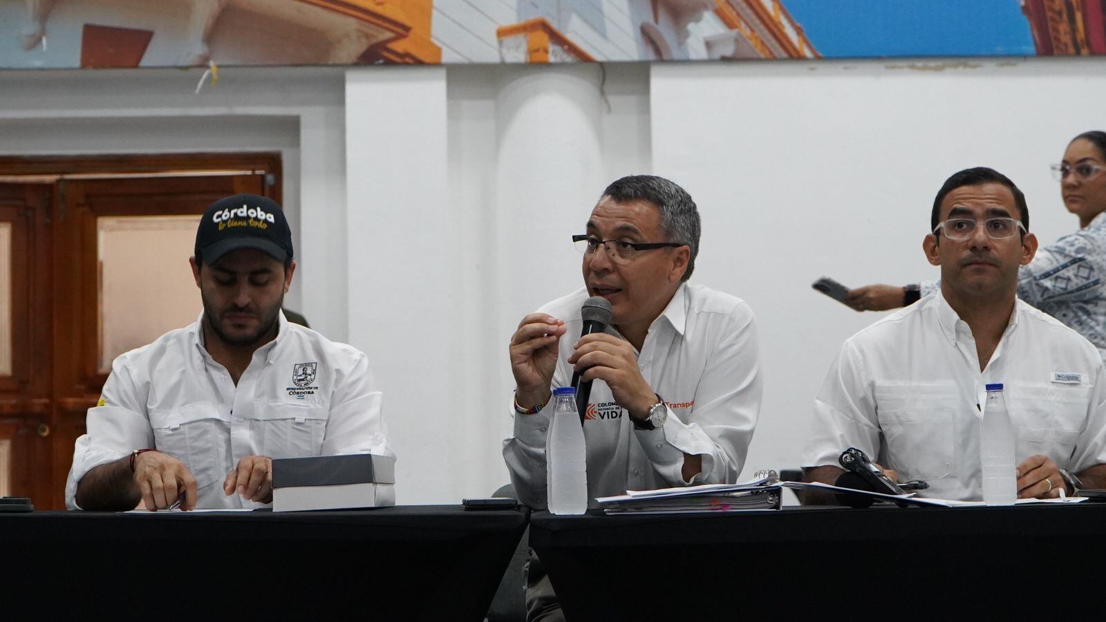 MinTransporte en mesa de trabajo en Montería. Foto: MinTransporte.