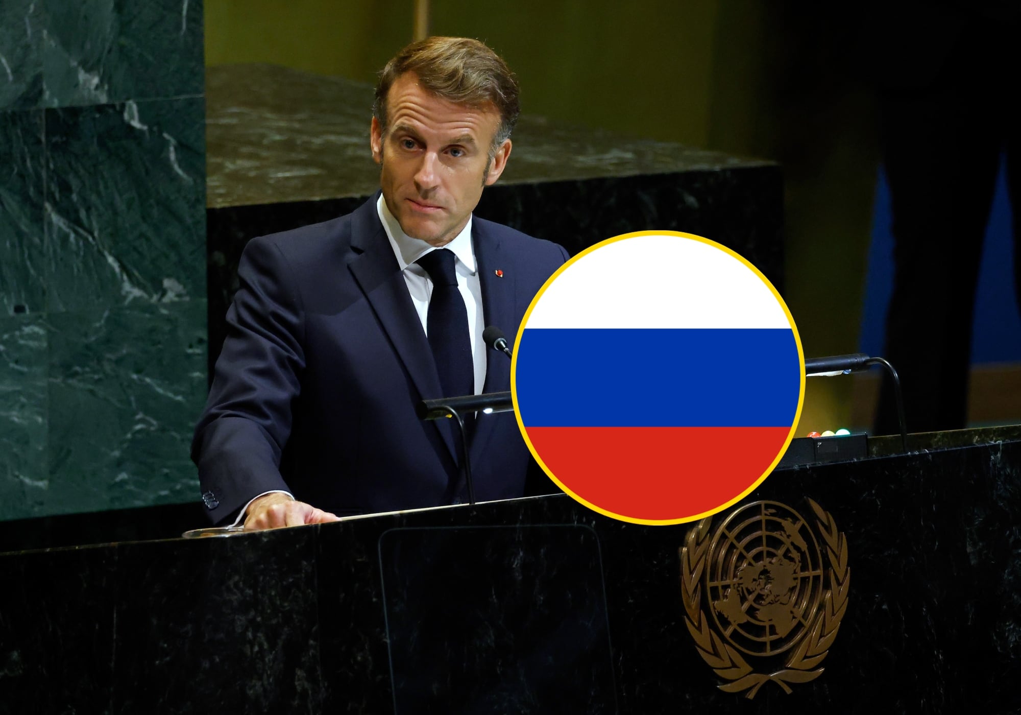 Emmanuel Macron aseguró que Rusia es una “amenaza” para Europa y que no hay que mostrar debilidad. Foto: Getty Images.