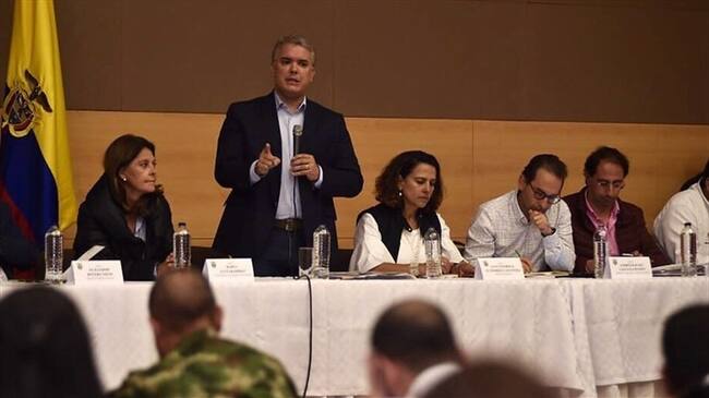 Iván Duque anuncia incentivos para comerciantes afectados por el paro Nacional. Foto: Colprensa