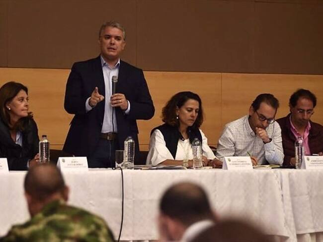 Iván Duque anuncia incentivos para comerciantes afectados por el paro Nacional. Foto: Colprensa