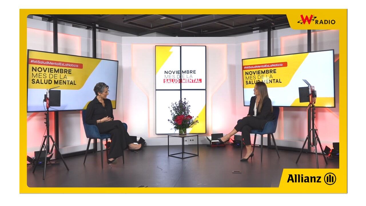 Silvia Corzo en el marco del foro ‘Comunicado sin dolor y sin estigmas’, organizado por Allianz Col y W Radio