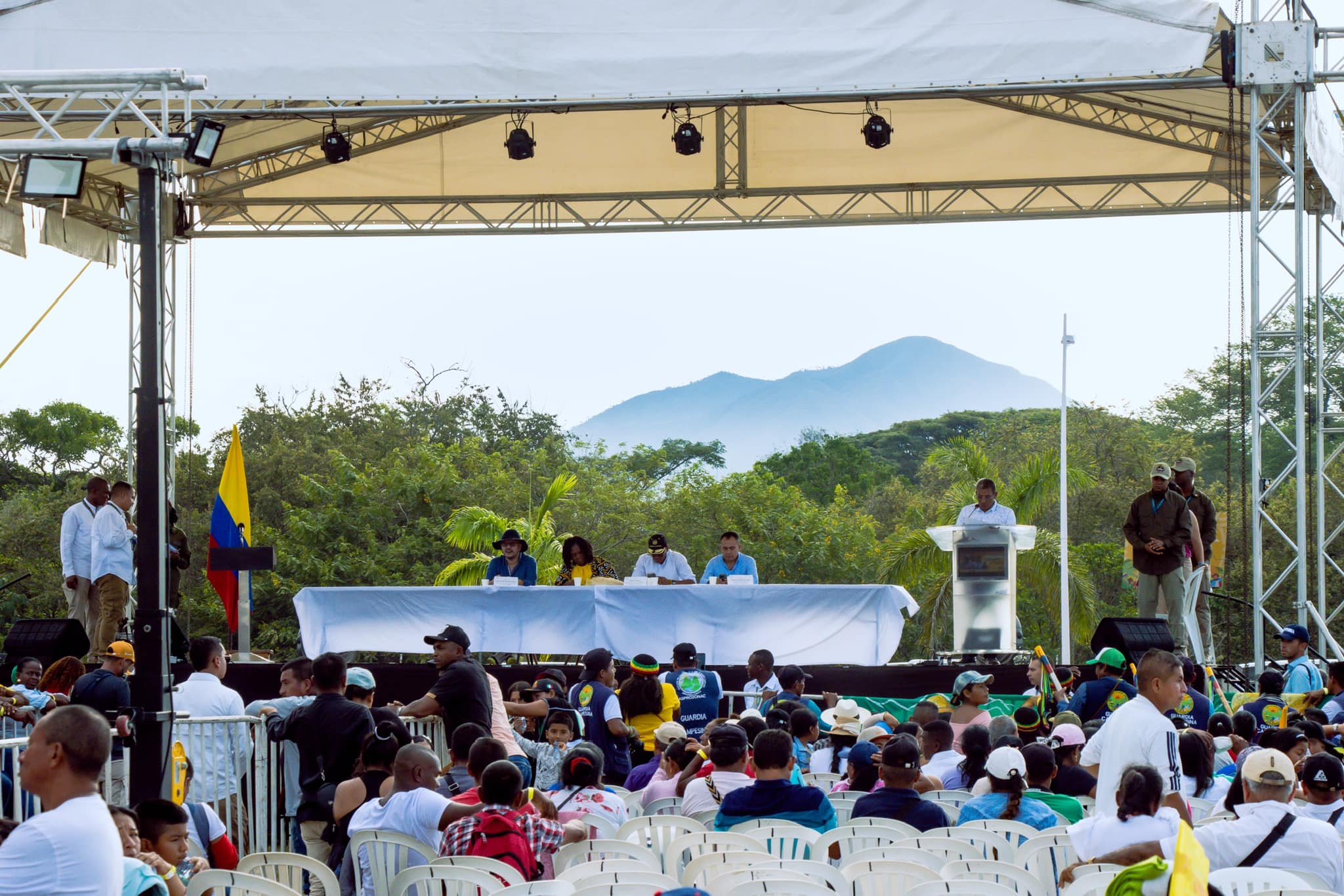 La actividad desarrollada en el Estadio de atletismo Norfalia Carabalí en Santander de Quilichao. Crédito: Alcaldía Santander de Quilichao.