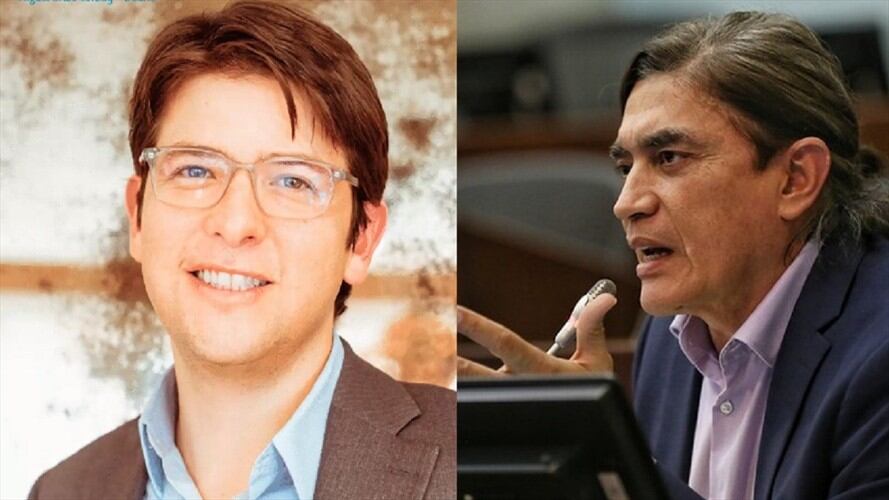 Bolívar responde acusación a Miguel Uribe: su papá es el único estafador. Foto: Twitter y Colprensa