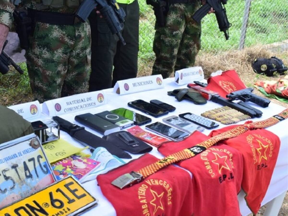 Autoridades dieron de baja a integrante del Epl en Norte de Santander