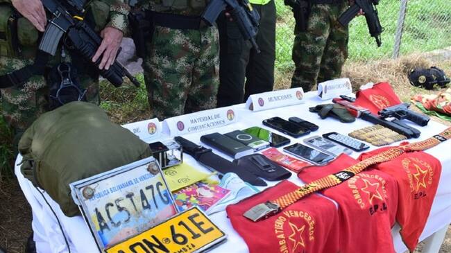 Neutralizado integrante del Epl . Foto: Colprensa