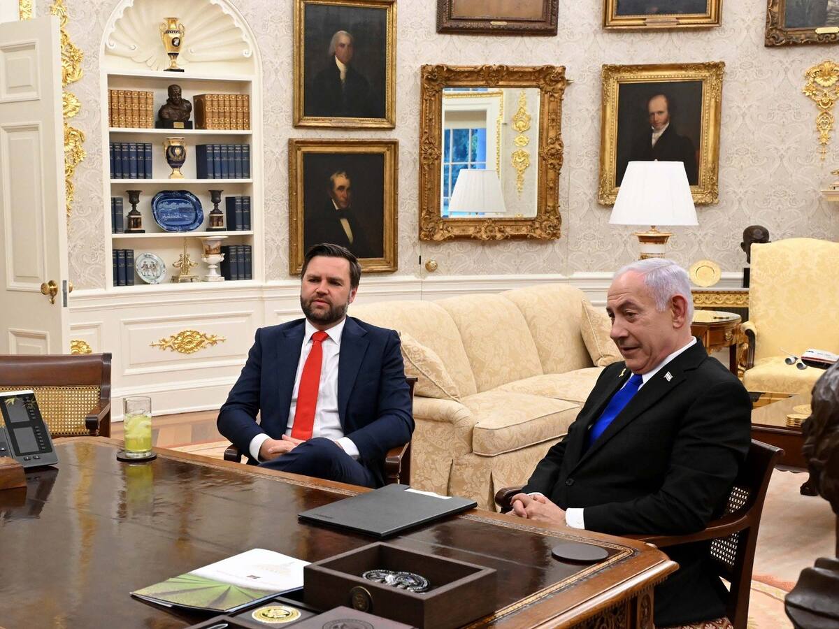 JD Vance y Benjamín Netanyahu se reúnen para tratar la implementación del alto el fuego en Gaza