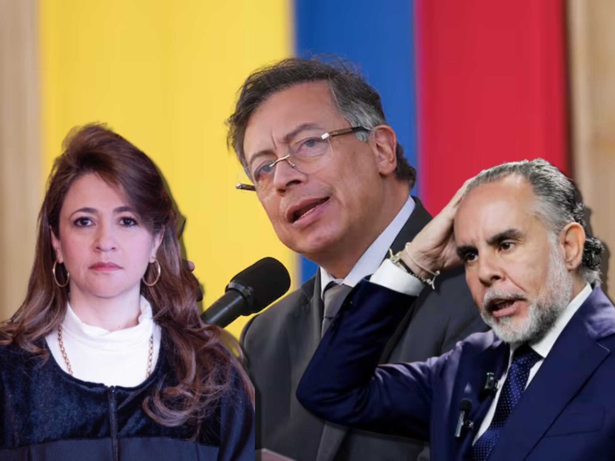 Gustavo Petro, Cristina Lombana y Armando Benedetti