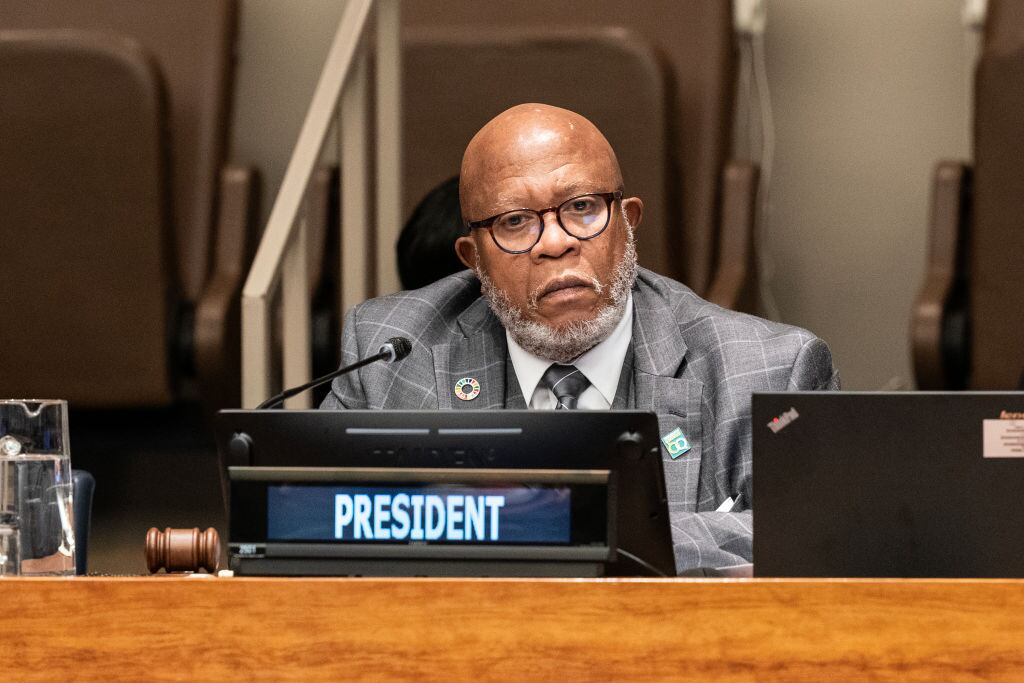 Presidente de la 78 Asamblea General de la ONU, Dennis Francis. (Photo by Lev Radin/Pacific Press/LightRocket via Getty Images)