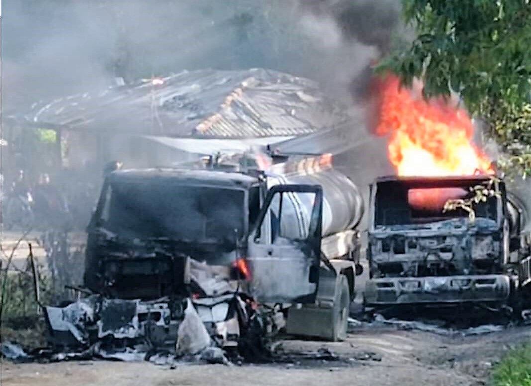 La conflagración puso en riesgo a la población civil. Crédito: El Portal Noticias