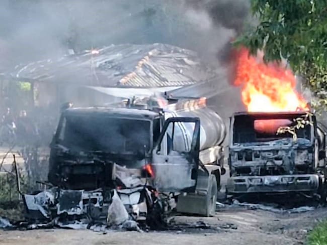 La conflagración puso en riesgo a la población civil. Crédito: El Portal Noticias