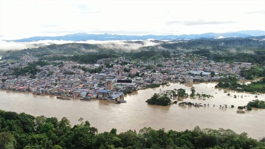 Inundación Subregión Telembí-Nariño. Foto: Alcaldía de Barbacoas