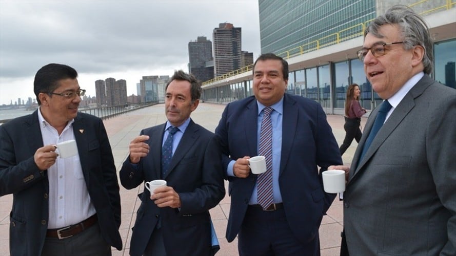 El reconocimiento fue entregado en la sede de Naciones Unidas, ONU, a la delegación enviada desde el Cauca. Foto: Gobernación del Cauca