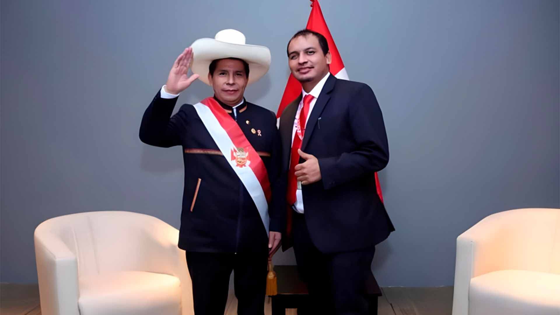 Pedro Castillo y su sobrino, Fray Vásquez | Foto: Andina