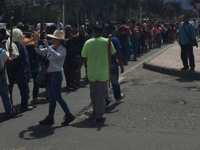 Indígenas del Chocó buscan dialogar con el presidente Iván Duque sobre la emergencia que atraviesa la región. Foto: ONIC