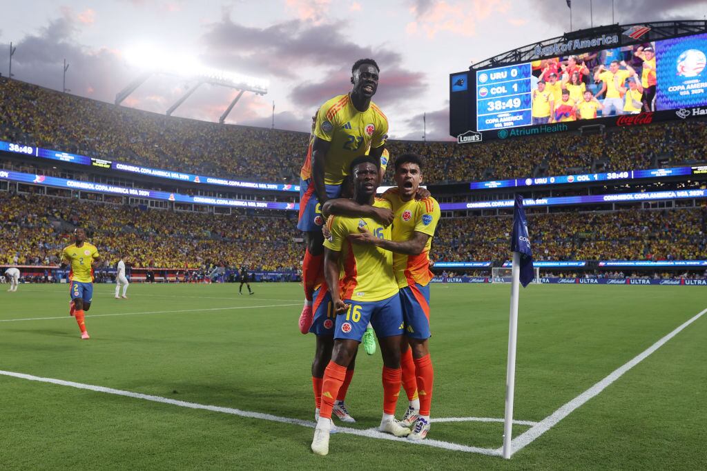 Jefferson Lerma abre el marcador a favor de Colombia. (Photo by Tim Nwachukwu/Getty Images)