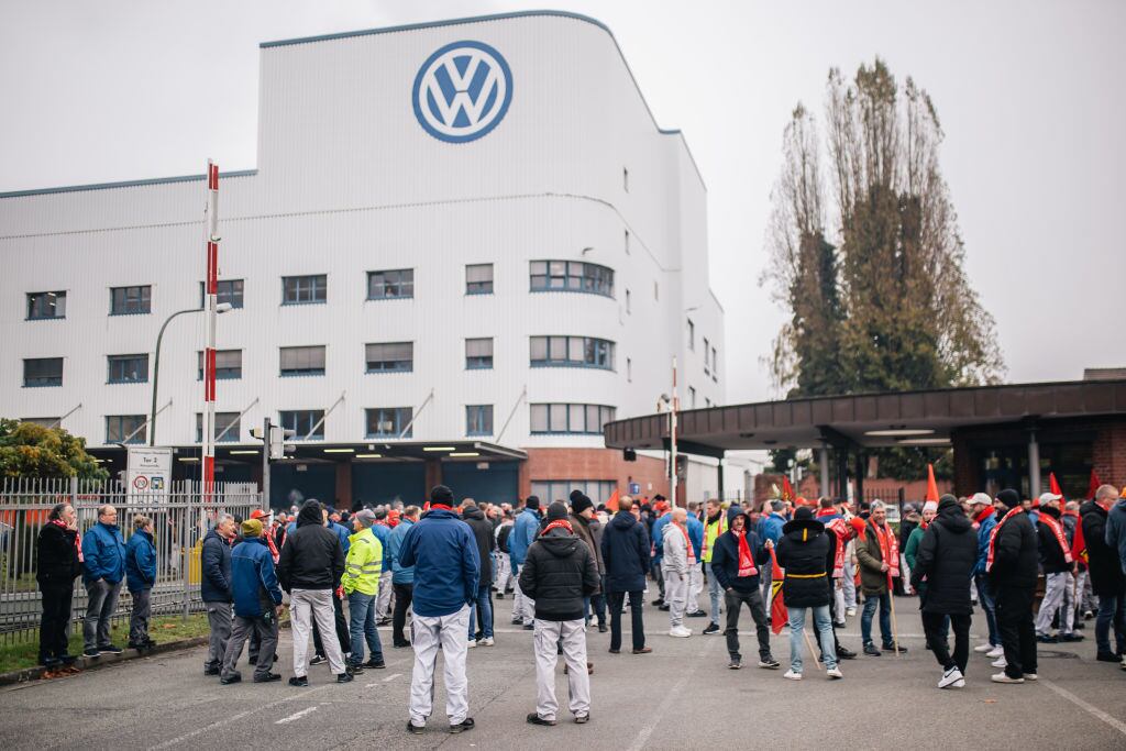 Sindicatos de empleados de Volkswagen. I Foto: Hesham Elsherif/Getty Images.