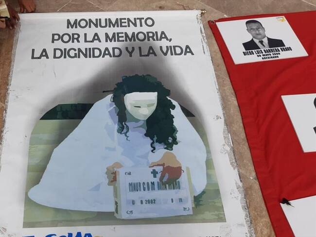 Verdad, justicia, reparación y no repetición es el mensaje de los familiares.. Foto: La W