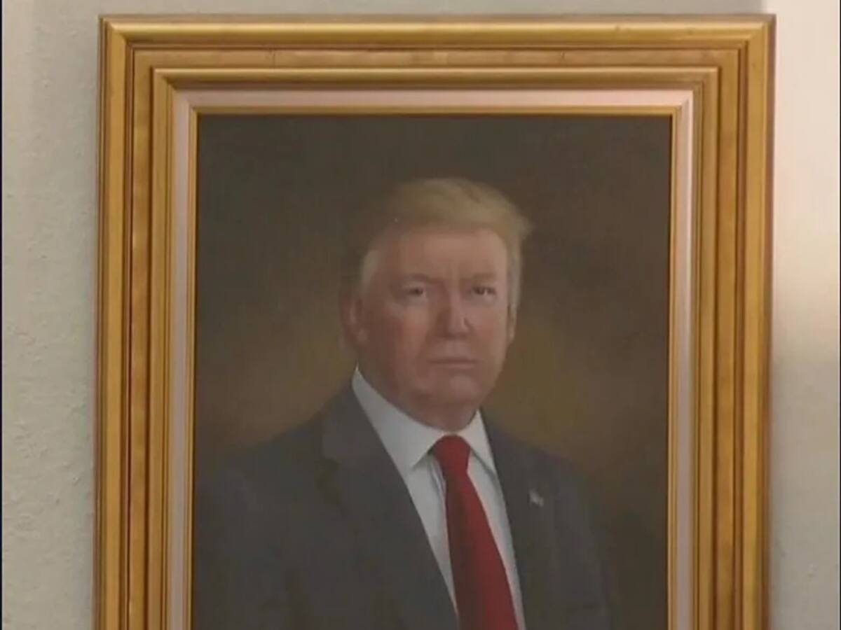 La Casa Blanca coloca un cuadro del atentado a Donald Trump en el lugar del retrato de Barack Obama