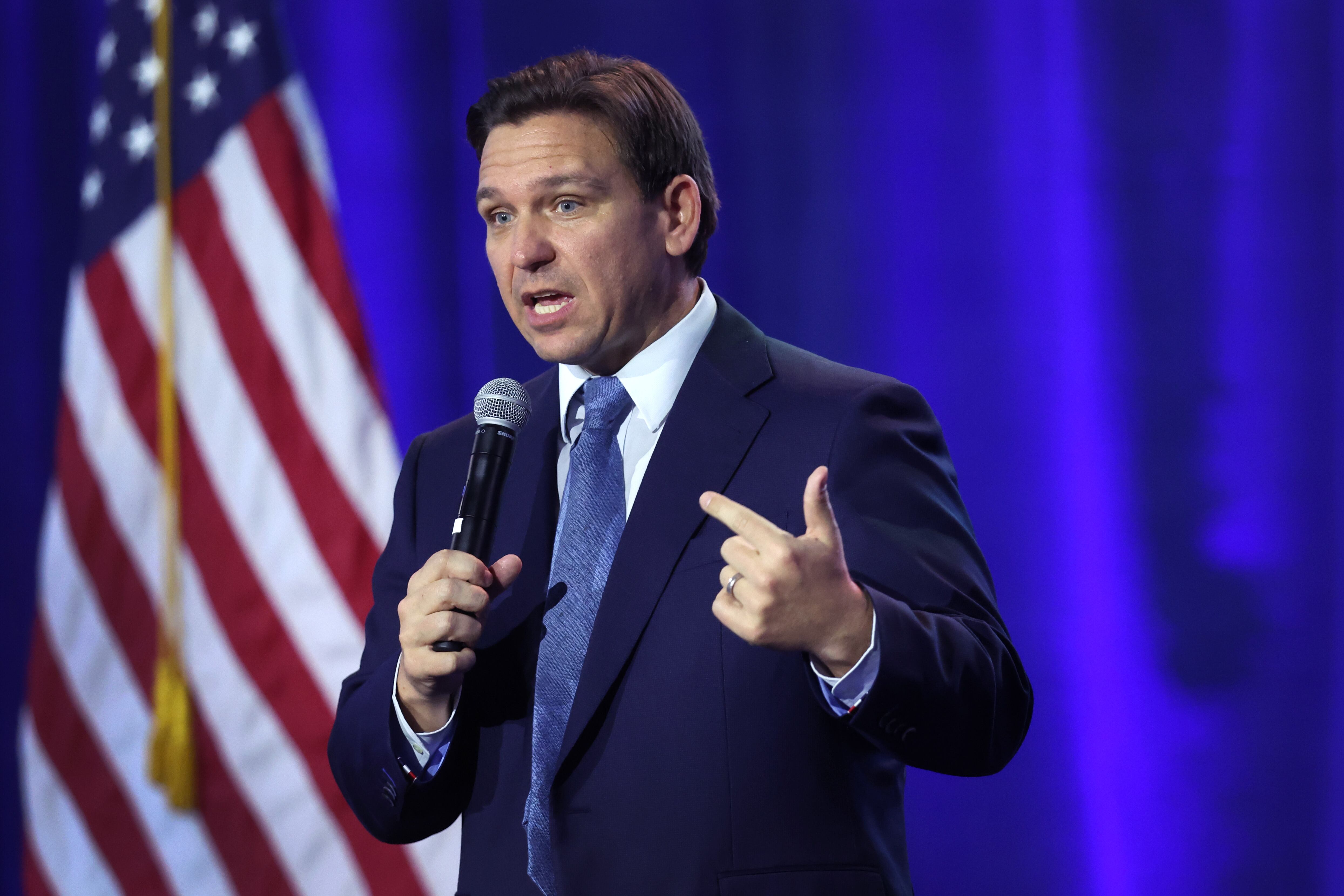 Ron DeSantis presenta su candidatura para las elecciones presidenciales de 2024. Foto: Referencia Getty