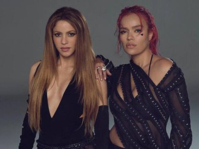Karol G y Shakira en su nueva canción TQG. FOTO: YouTube