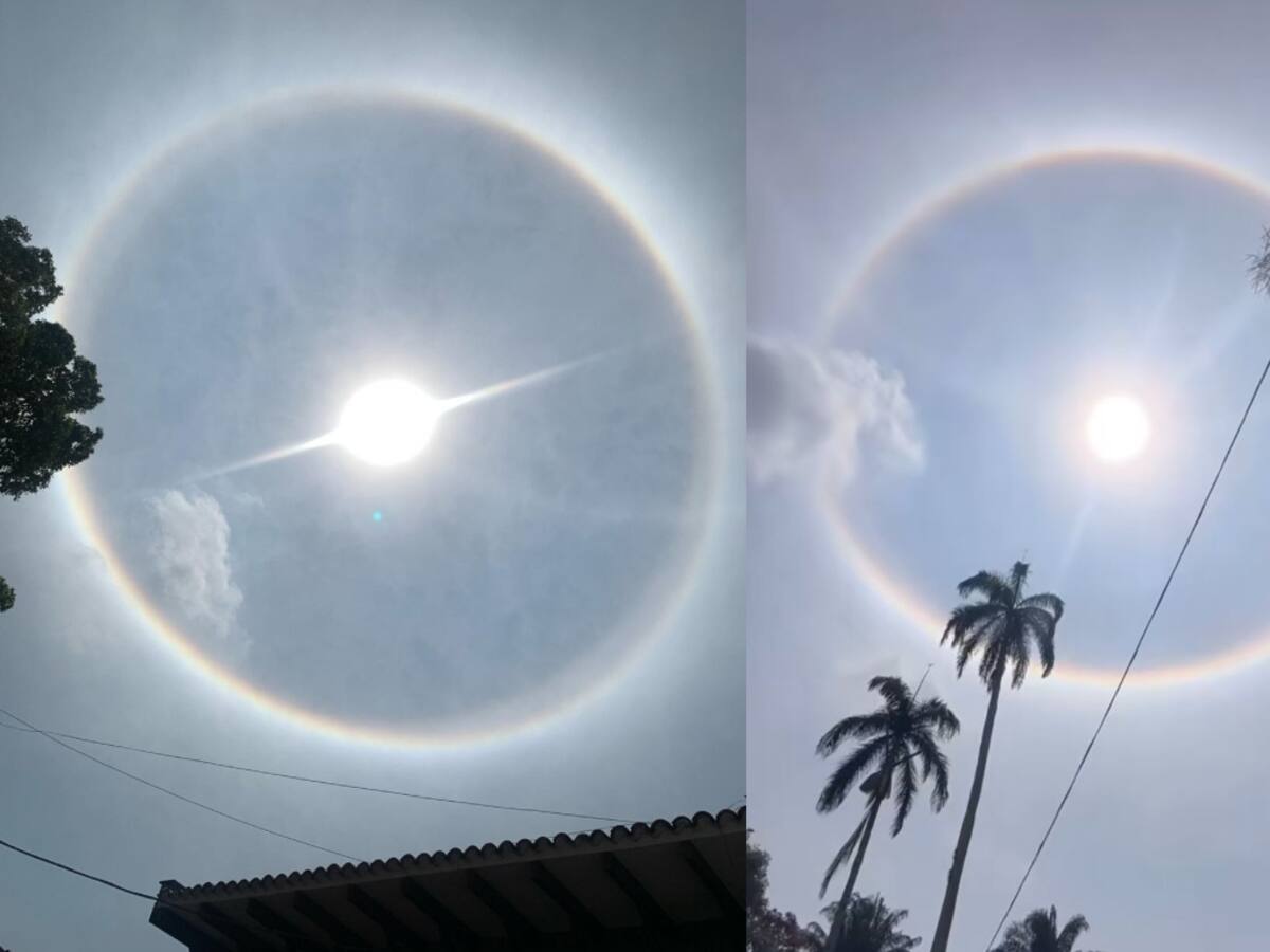 Fotos: Halo solar iluminó el cielo de Cali, ¿por qué se da este fenómeno?