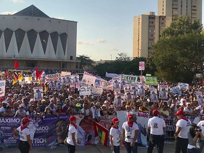 Gustavo Petro niega irregularidades en la financiación de su campaña a la Presidencia. Foto: Colprensa